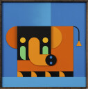 ELEFANT KIND (orange/blau)