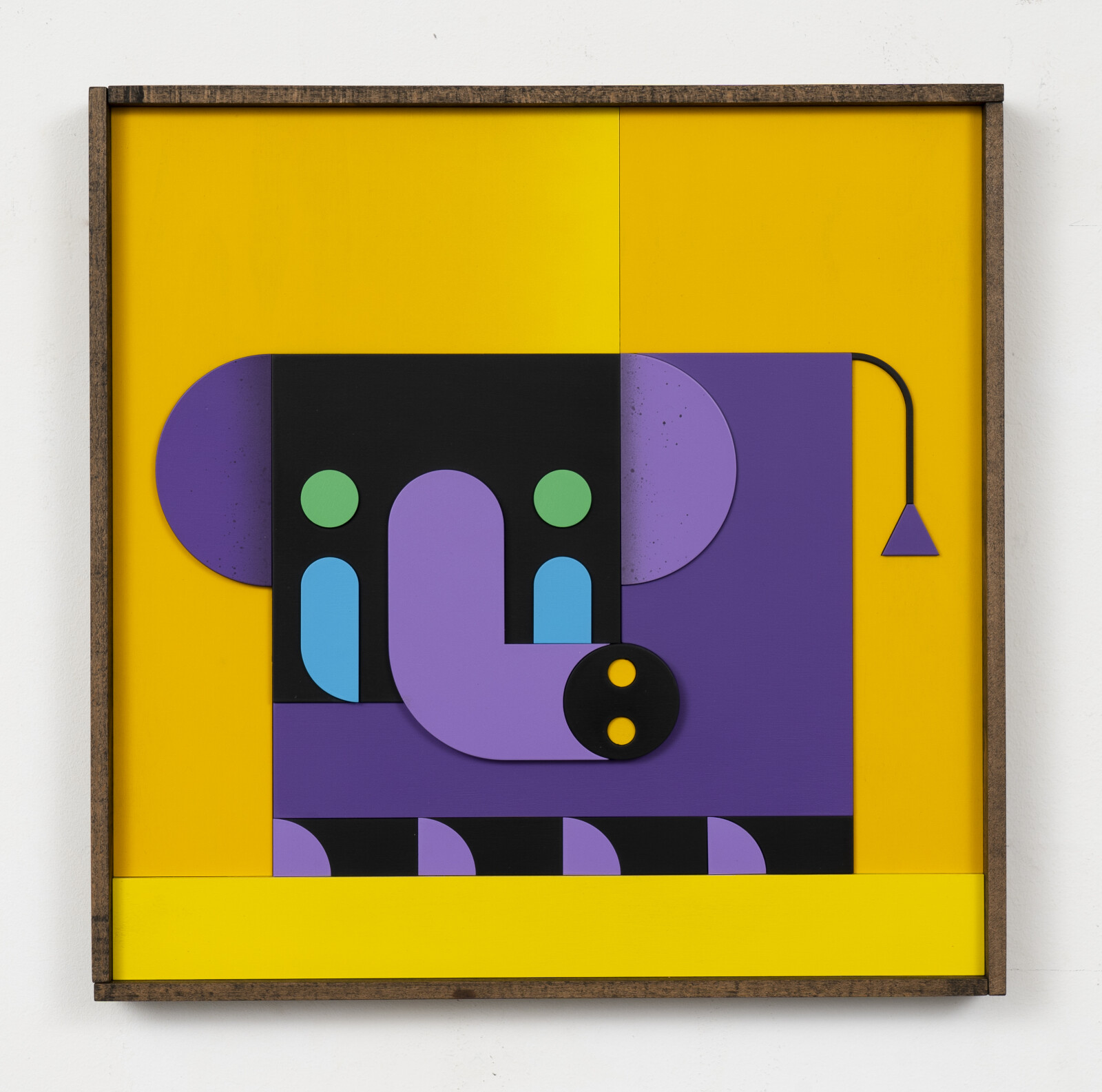 ELEFANT MACHT HANDSTAND (orange/blau)