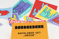 HASEN AUFKLEBER SET