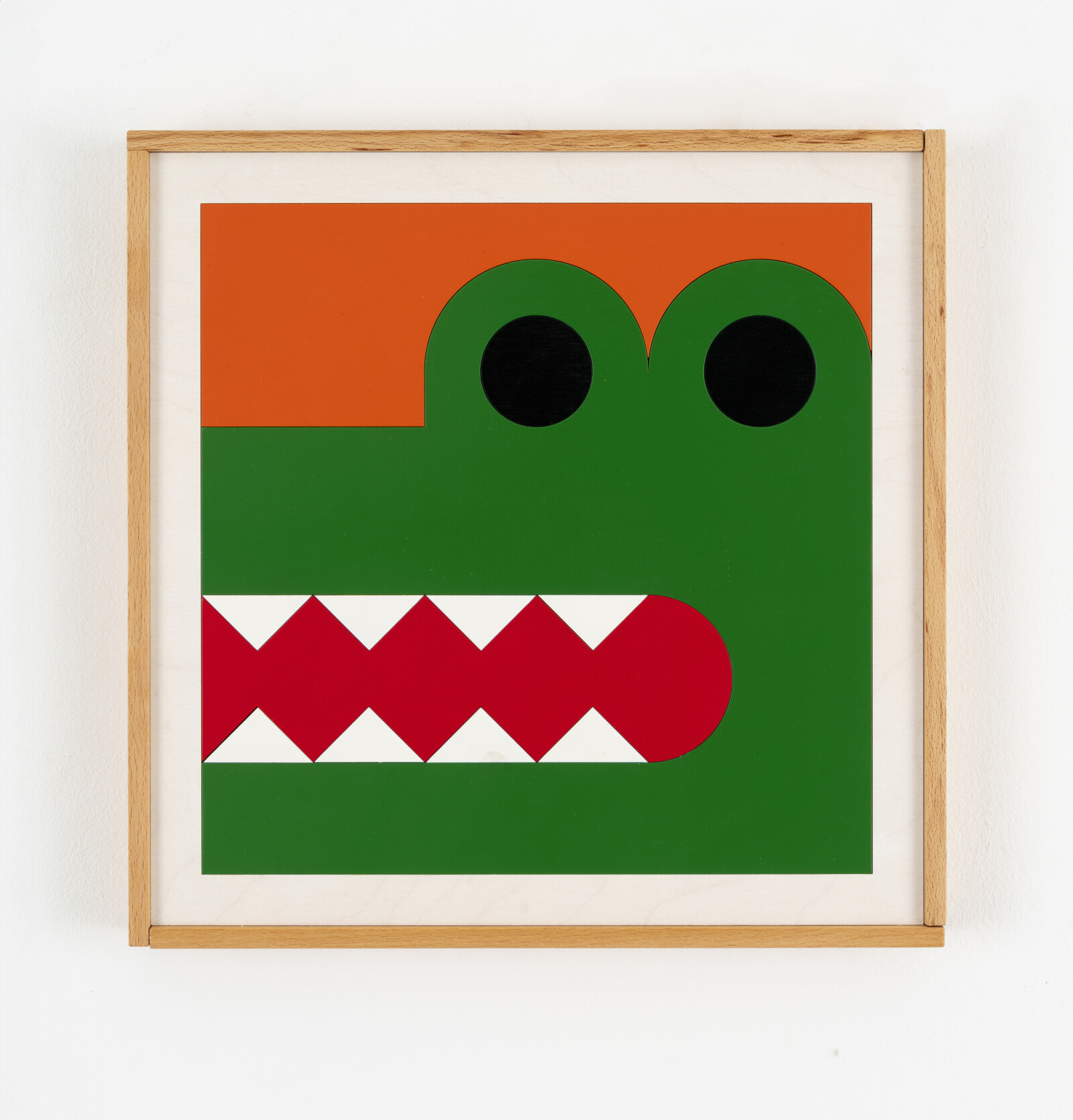 KROKODIL (auf orangem Grund)